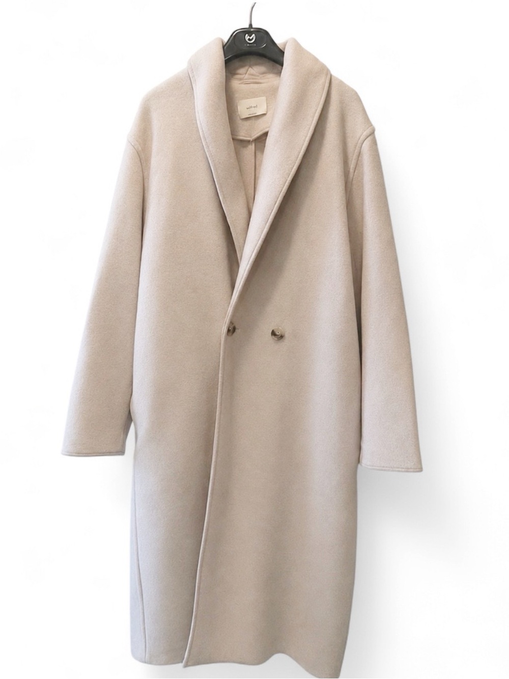 Wilfred ARITZIA *WOOL (MERINO)* Charlize Jacket |  Cream/Heather Bone SIZE SMALL